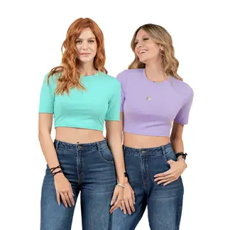 RUTTA - Crop Top Paq X2 Mujer Multicolor 1778