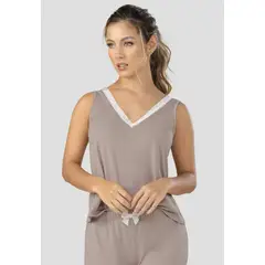 FORMAS INTIMAS - Camisilla Interior Mujer Gris FI 100349
