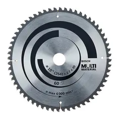 BOSCH - DISCO SIERRA MULTIMATERIAL10"X60DTX1.3/16"ALU,MAD