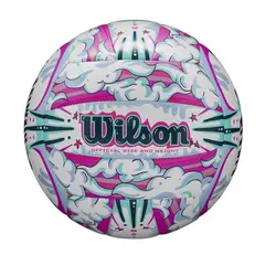 WILSON - Balón de Voleibol Graffiti Peace NO5 Morado