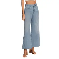 LEONISA - Jean wide leg con bolsillos funcionales