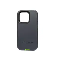 OTTERBOX - Estuche Defender Para iPhone 15 Pro Max - Gris con verde