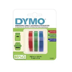 DYMO - Cinta Rotuladora Vinilo 9mmx 3m Blister X 3 Cintas