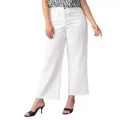 LEONISA - Pantalón tiro alto bota amplia