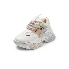 TELLENZI - Tenis Sneakers Dama Crema D612