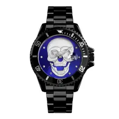 SKMEI - Reloj Modelo 9195 Diseño Calavera Azul