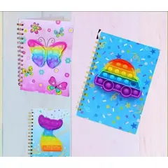 INFANTILES CAJUROMIX - Libreta Agenda carro Pop It + Mini Libreta De Obsequio