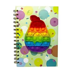 INFANTILES CAJUROMIX - Libreta Agenda fruta Pop It + Mini Libreta De Obsequio