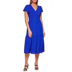 DKNY - Vestido Midi Original Azul Para Mujer