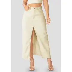 MARKETING PERSONAL - Falda Larga Mujer Blanco Mp 100311