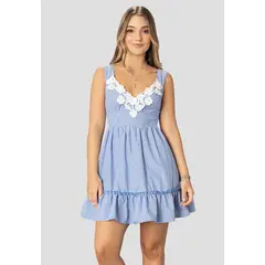 ATYPICAL - Vestido Corto Mujer Azul 102336