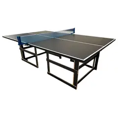 GENERICO - Mesa de Ping Pong Comercial Negra - Todo Inlcuido - 15 mm - Base en Madera