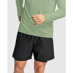 LEO - Pantaloneta deportiva con bolsillo lateral con bóxer interno.