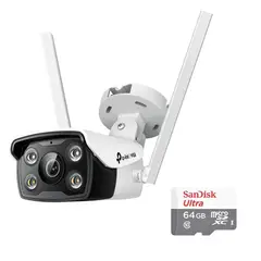 TP LINK - Cámara Wifi Exterior Bullet 4MP Tp-link Vigi C340-W + Micro SD 64GB