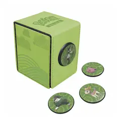ULTRA PRO - CAJA DE MAZO CON 4 INSIGNIAS POKEMON MORNING MEADOW