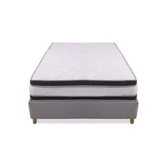 MUEBLES REM - Combo Base Cama + Colchón Blaser 140 Doble Intermedio