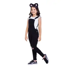 MARKETING PERSONAL - Overall Infantil Niñas Negro MP 40466