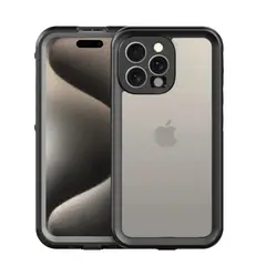 GENERICO - Estuche Sumergible Tipo Lifeproof Para iPhone 15 PRO MAX- Transparente