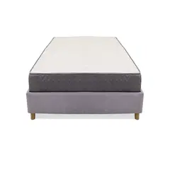 MUEBLES REM - Combo Base Cama y Colchón Tanner 120 Semidoble