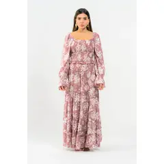 FREYDA - Conjunto De Mujer Estampado Falda Y Blusa Larga