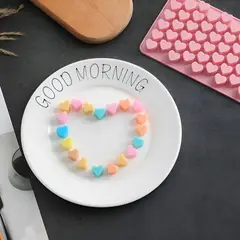 SELVA NEGRA - Molde Silicona Mini Corazón x 55 Cavidades