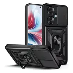 GENERICO - Funda Estuche Case Slider Compatible Con Oppo Reno 11F Negro