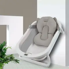 HAPPY BABY - Bañera Bebé Con Cojín Y Termómetro Hawai Gris