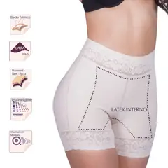 FORMFIT ROGERS - Panty levantacola con panel frontal en látex