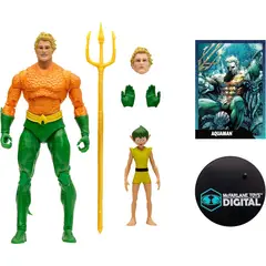 DC COMICS - Aquaman Clasico Figura Acción Aquaman Dc Classic Mcfarlane