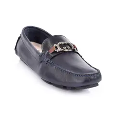 SKY WALK - Mocasin Cuero Casual Hombre 6631332516AZUL