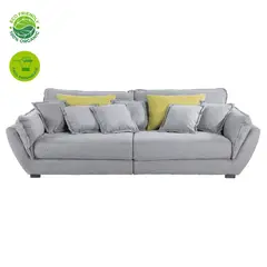 GENERICO - Sofá Moderno grande tela gris muebles cpo