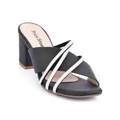 PRICE SHOES - Tacon bajo Elegante Mujer 962CR86NEGRO