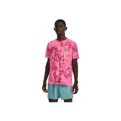 UNDER ARMOUR - Camiseta UA RUN ANYWHERE SS T Rosado HOMBRE 1377852-659-QSU UNDER ARMOUR.