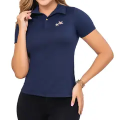 CROYDON - Blusa Polo Andrea Azul Osc para Mujer