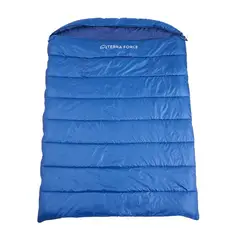 TERRAFORCE - Saco De Dormir Doble Clima Cálido Azul