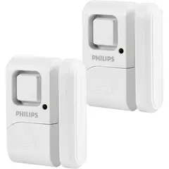 PHILIPS - Alarma Alerta en Apertura Ventana Puerta Seguridad Antirrobo Inalámbrico Set x 2