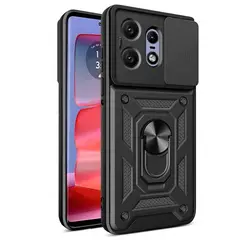 GENERICO - Funda Case Cámara Slider Compatible Motorola Edge 50 Pro Negro