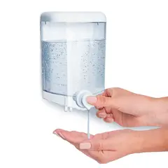 KLINIU - Dispensador de jabon líquido 1000ml en policarbonato