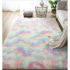HOME - Alfombra Grande Tapete Peludo para sala 200 x 150cm Decoracion Hogar