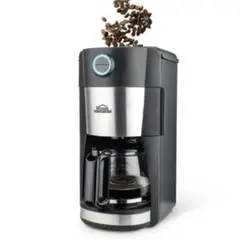 HOME ELEMENTS - Cafetera Eléctrica con Moledor de Café 12 Tazas HE-CM1419N Negra
