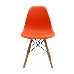AKIVOY - Silla eames tradicional en polipropileno Naranja