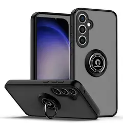 GENERICO - Funda Estuche Mate Con Anillo Compatible Samsung S23 FE Negro