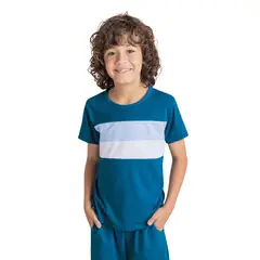 MARKETING PERSONAL - Camiseta Infantil Azul Petróleo Mp 1940