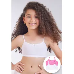 FORMAS INTIMAS - Top Paq X2 Infantil Rosado FI 96330