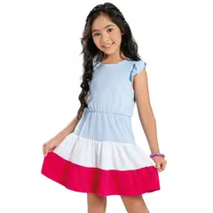MARKETING PERSONAL - Vestido Infantil Femenino Multicolor Mp 90751
