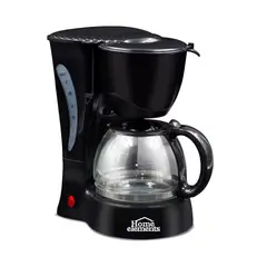HOME ELEMENTS - Cafetera eléctrica 6 tazas HE7025-Negro.