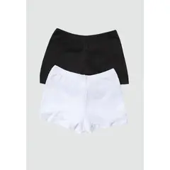 FORMAS INTIMAS - Cachetero Paq X2 Mujer Bicolor Blanco/Negro FI 96216