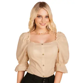 MARKETING PERSONAL - Blusa Mujer Beige Mp 92529