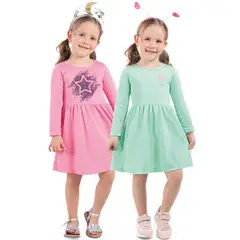 MARKETING PERSONAL - Vestido Paq X2 Infantil Femenino Multicolor Mp 92406