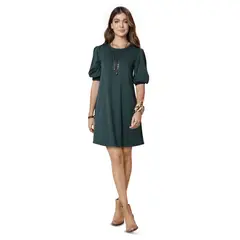 RUTTA - Vestido Corto Mujer Verde Botella 86023